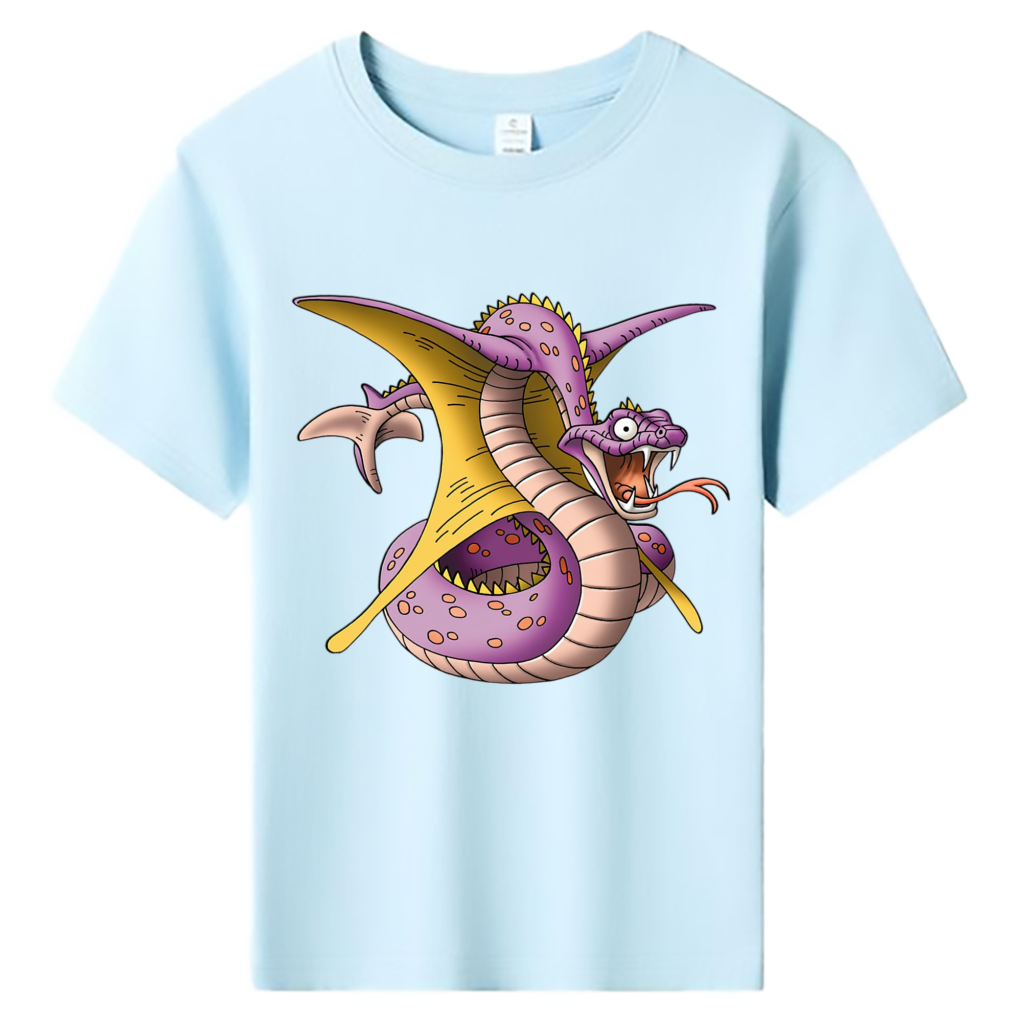 （画像用） ドラゴンクエスト Doragon Kuesuto Dragon Quest 綿100％キッズTシャツ（フロントプリント）